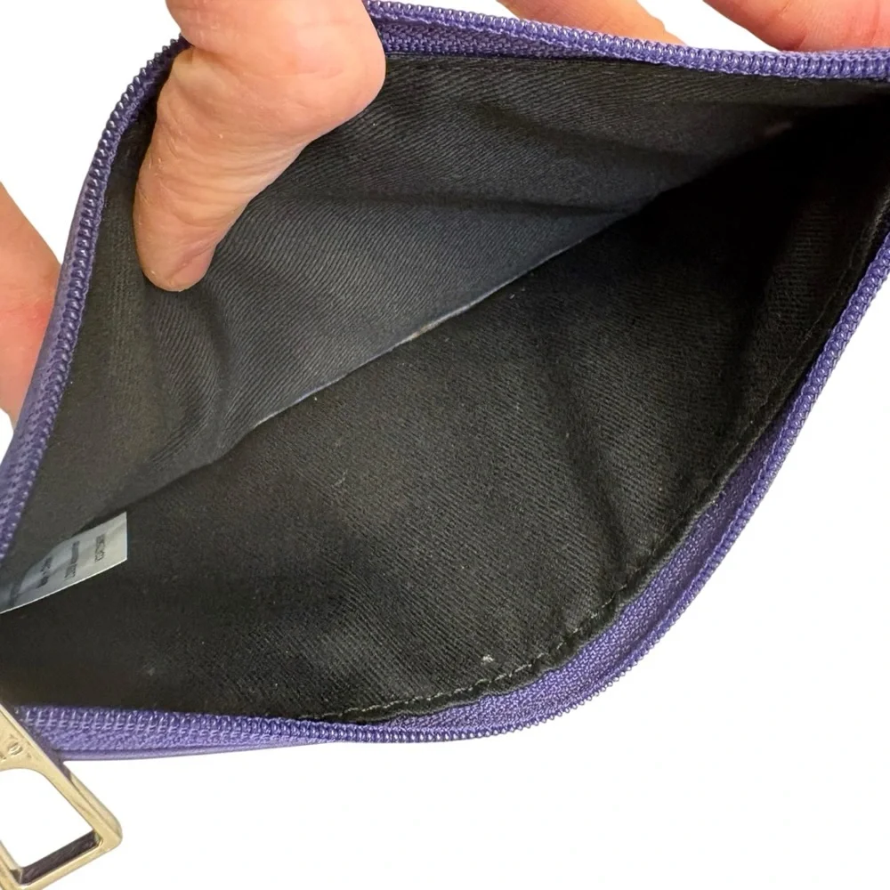 Lodis purple leather ID card holder wallet